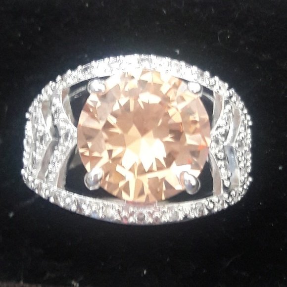 925 sterling silver citrine ring - Picture 5 of 6